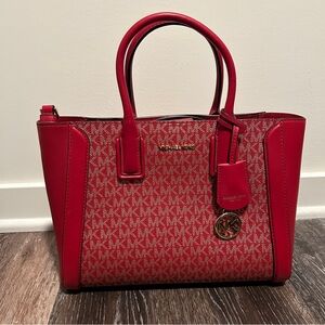 MICHAEL Michael Kors Red Tote MEDIUM